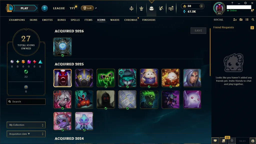 🏆NA 🔥 S16 ⭐️New Season⭐️Gold 3 🏆41 Champion 🔥11  Skins Shard🔥 Owend 7 🔥66k+ BE🔥Honor 5 ✅ Email🚀instant delivery